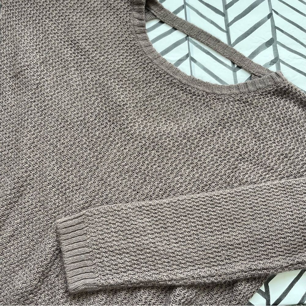 Dry Goods // Don't Ask Why Brown Knit Sweater
